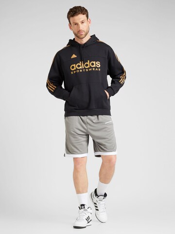 melns ADIDAS SPORTSWEAR Sportiska tipa džemperis 'TIRO NTPK'