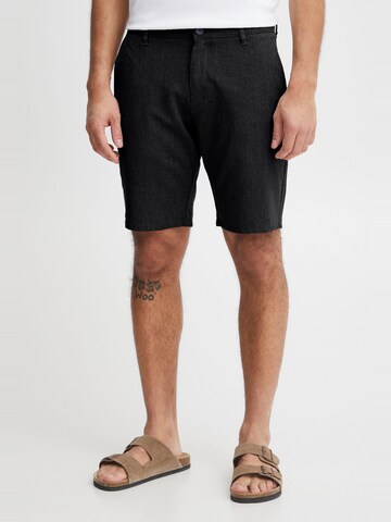 !Solid Slim fit Chino trousers ' Frederic ' in Black: front