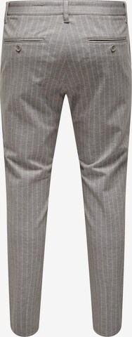 Slimfit Pantaloni chino 'MARK' di Only & Sons in grigio