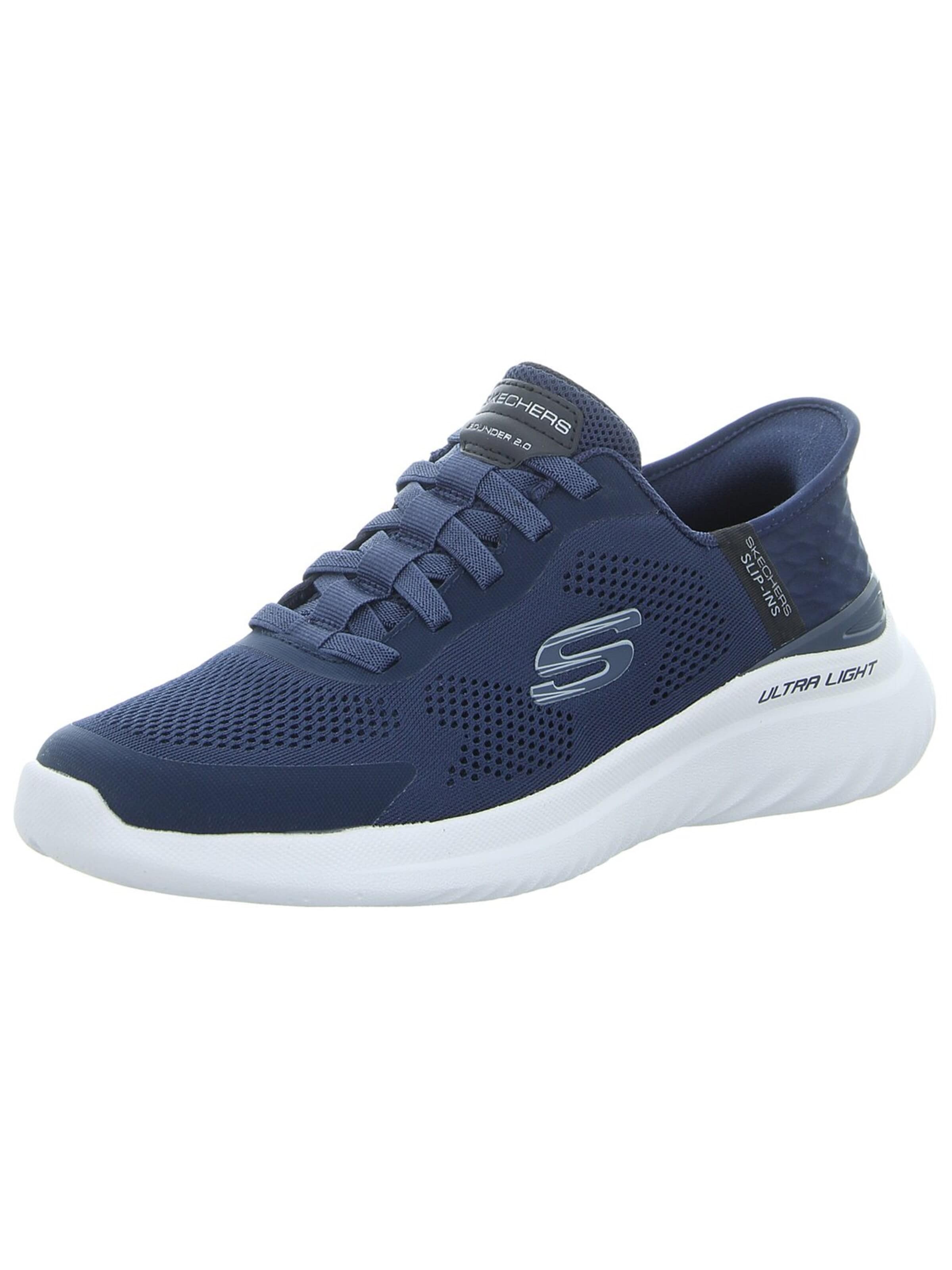 SKECHERS Sportlicher Schnürschuh 'Herren Slipper 232459 NVY Textil in blau'‌‌‌‌‌‌‌ in Blau: Vorderseite