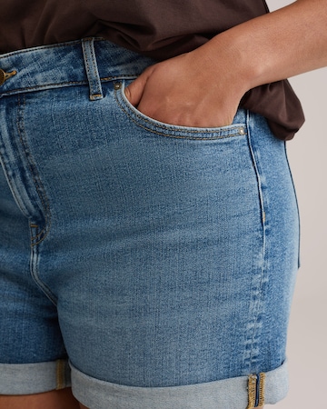 WE Fashion Скинни Джинсы в Синий