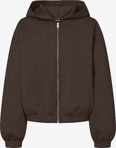 PIECES Sweatjacke 'PCBucuba' in L in braun, Produktansicht