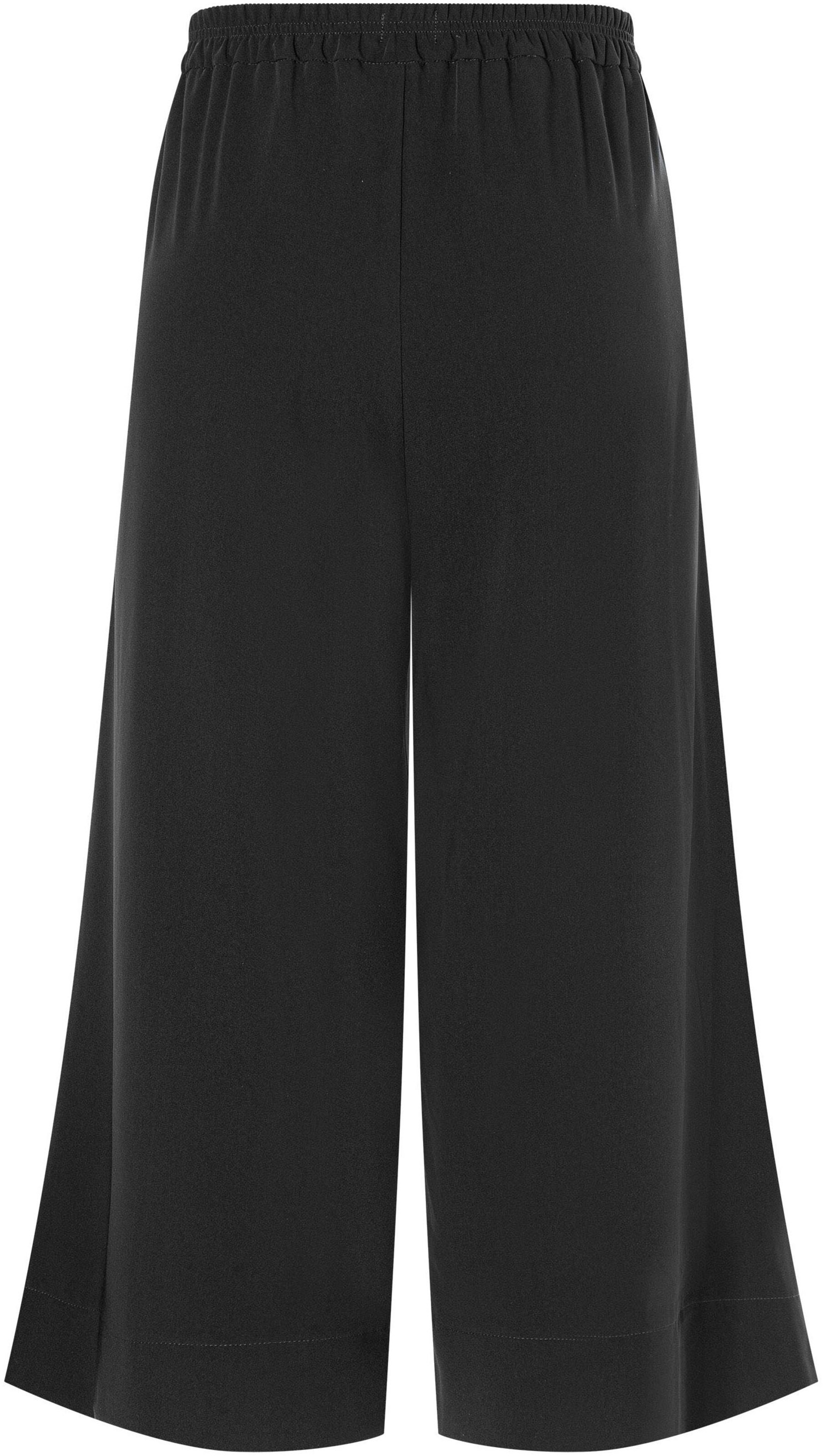 MAC Wide Leg Hose in Schwarz