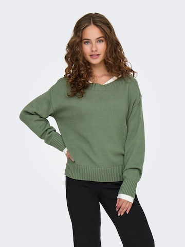 JDY Sweater in Green: front