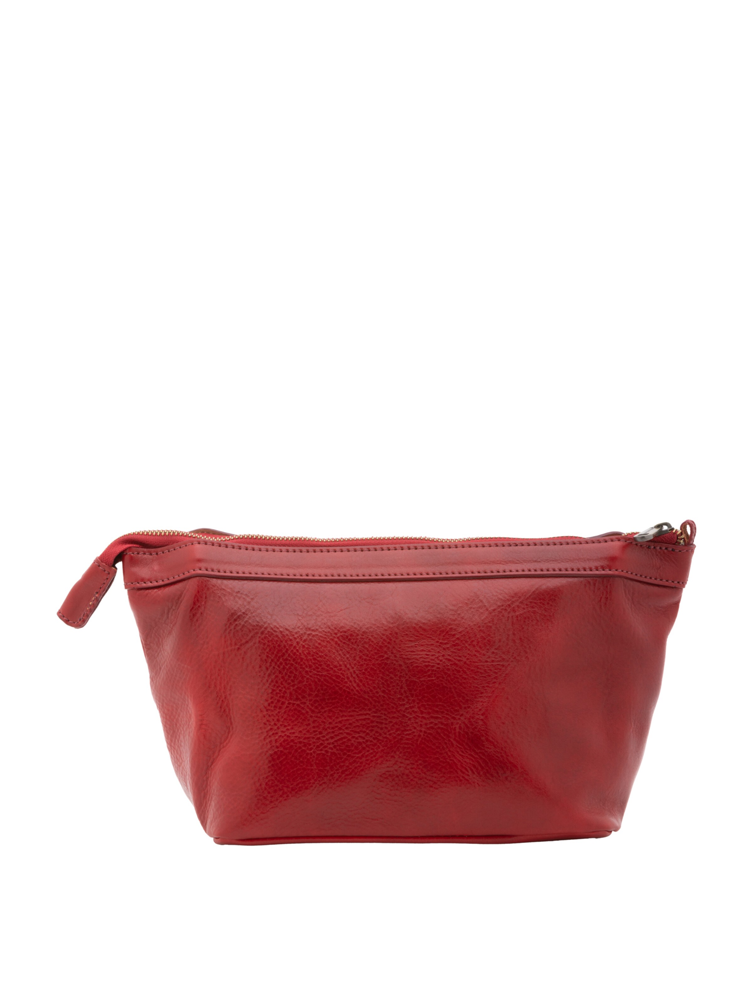 Pochette 'Pochette in vera pelle con zip - I Fratelli' di I Fratelli in rosso
