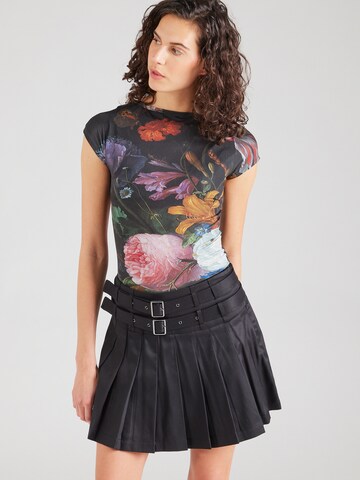 TOPSHOP Póló - fekete: elől