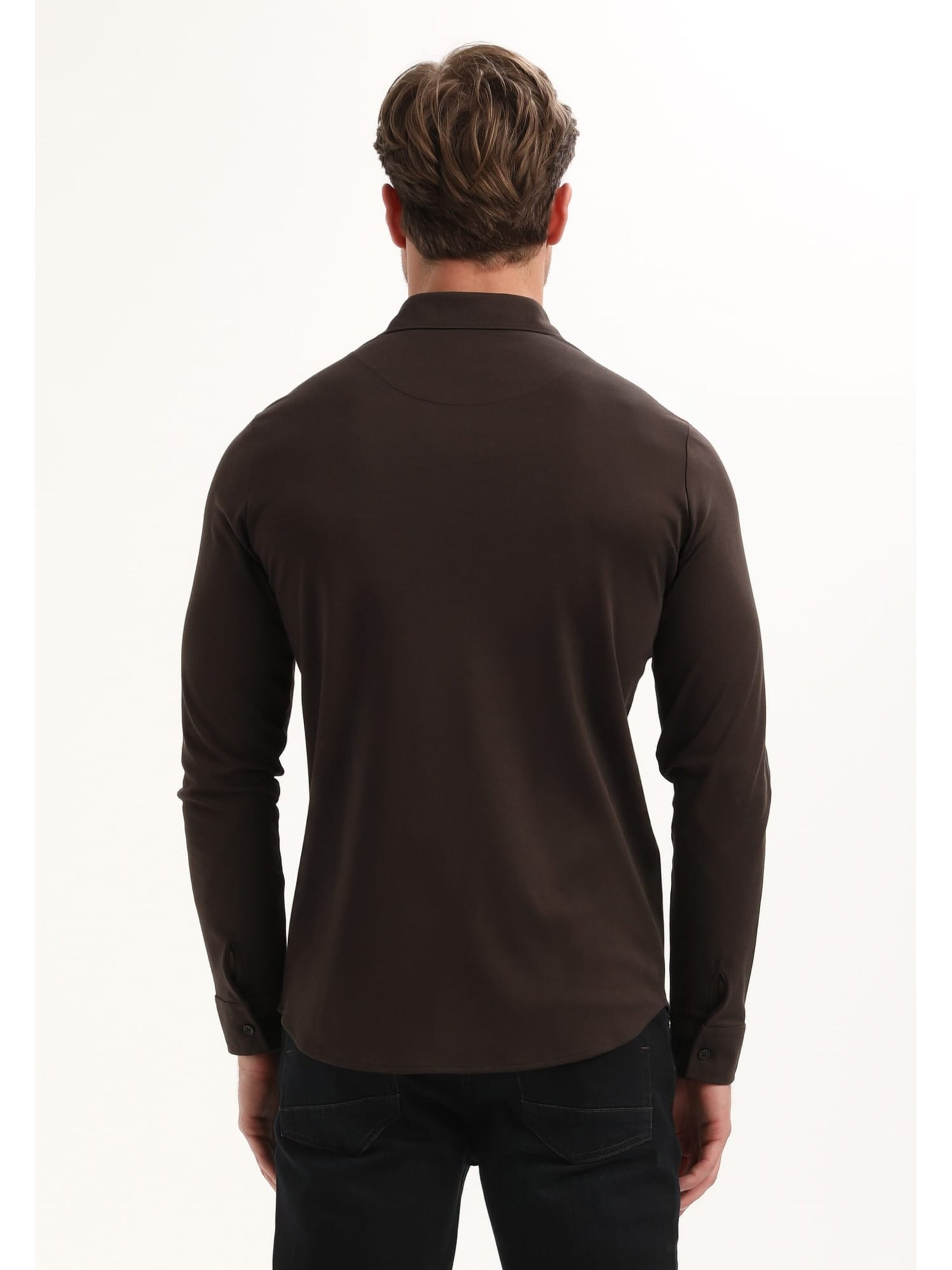 Gabbiano Comfort fit Overhemd in Bruin