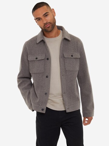 Threadbare Jacke 'Crunch' in Grau: Vorderseite