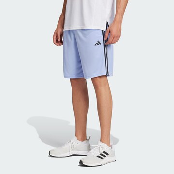 ADIDAS PERFORMANCE Regular Sports trousers 'Train Essentials' in Blue: front