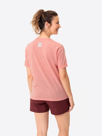 VAUDE Functioneel shirt 'W Mineo Striped T' in Roze