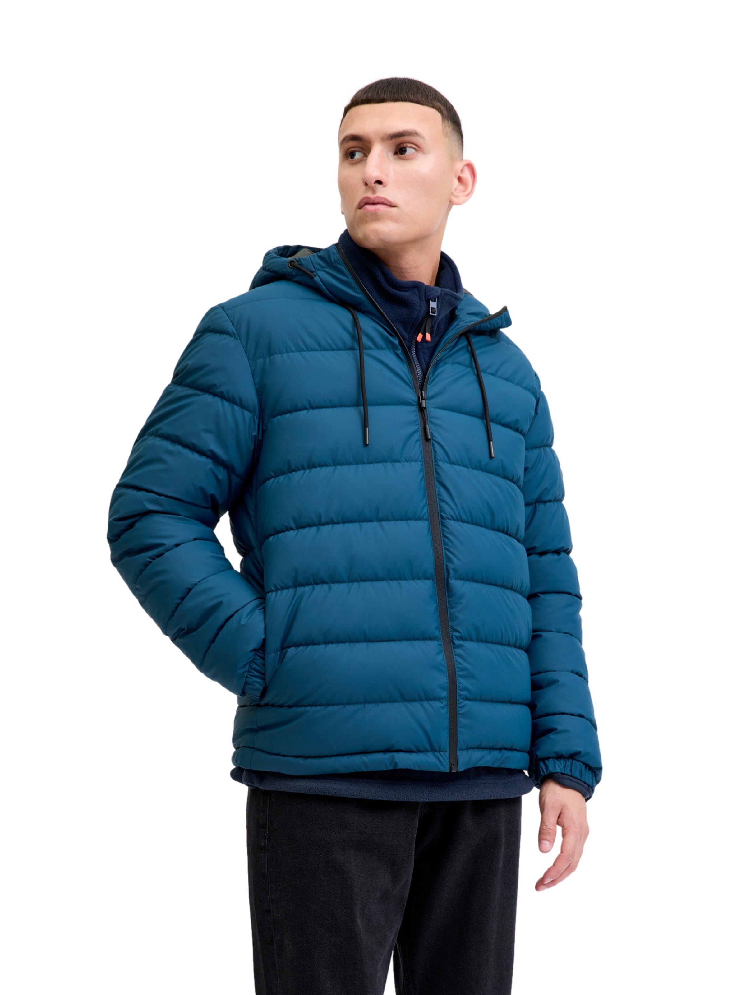 Veste d’hiver 'Point' JACK & JONES en bleu : devant
