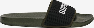 Superdry & Co Pantolette in Schwarz: Vorderseite
