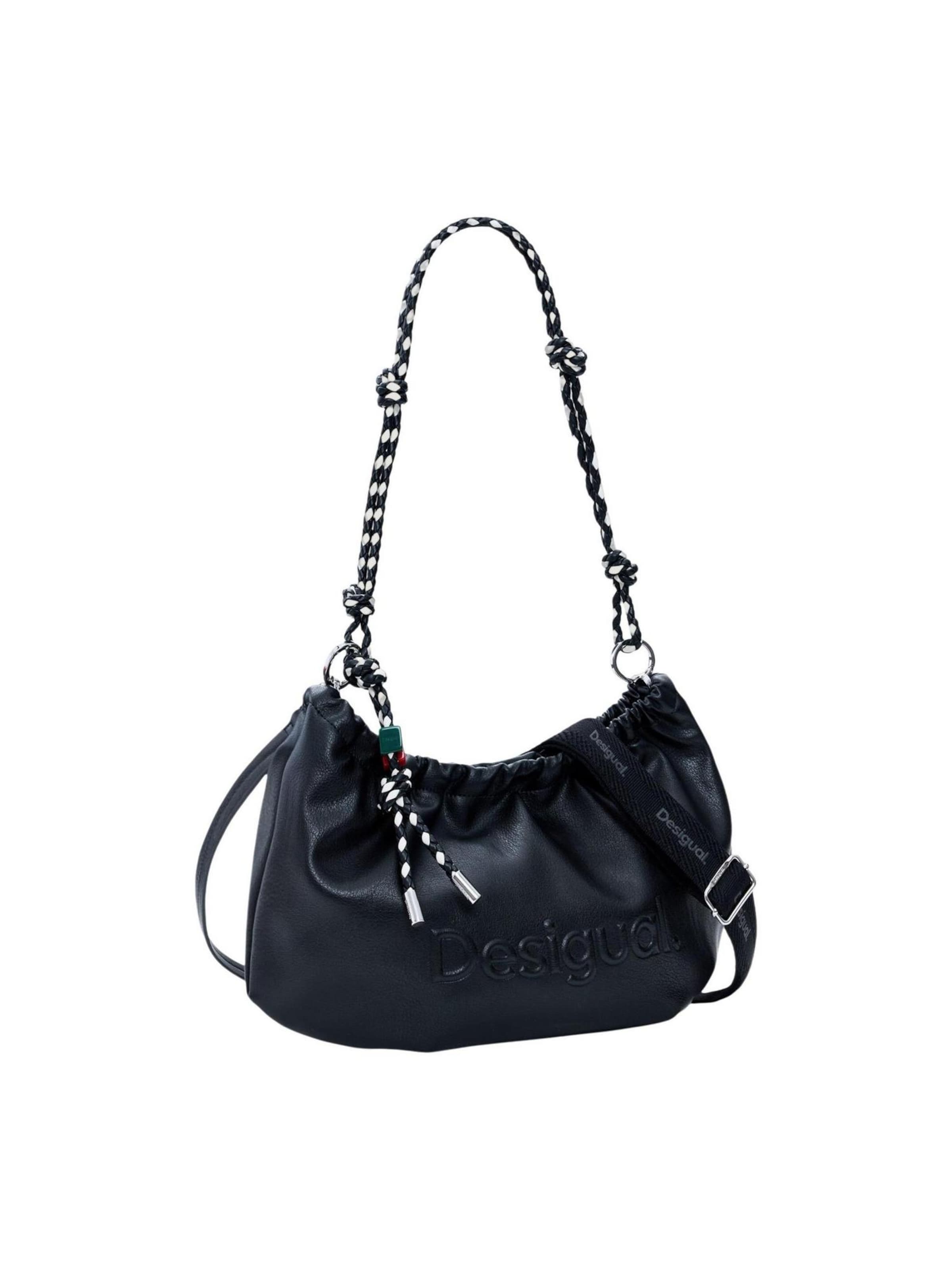 Desigual Torba na ramię 'BAG_HALF LOGO WAVERLY 26SAXP51' w kolorze czarny