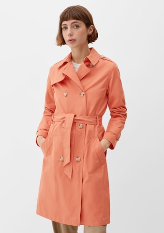 s.Oliver Between-Seasons Coat in Orange: front