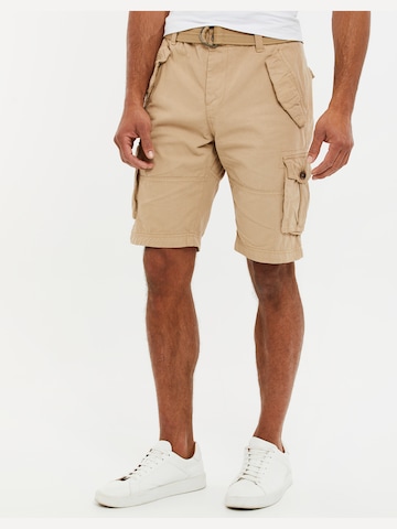 Threadbare Loose fit Cargo trousers 'Biscay' in Beige: front