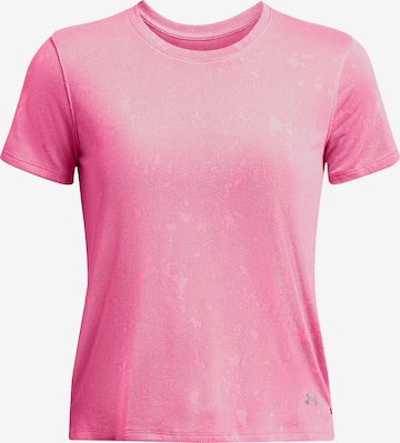 UNDER ARMOUR Performance Shirt 'Launch Splatter' in Pink: front