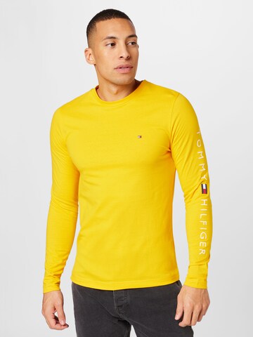 T-Shirt TOMMY HILFIGER en jaune : devant