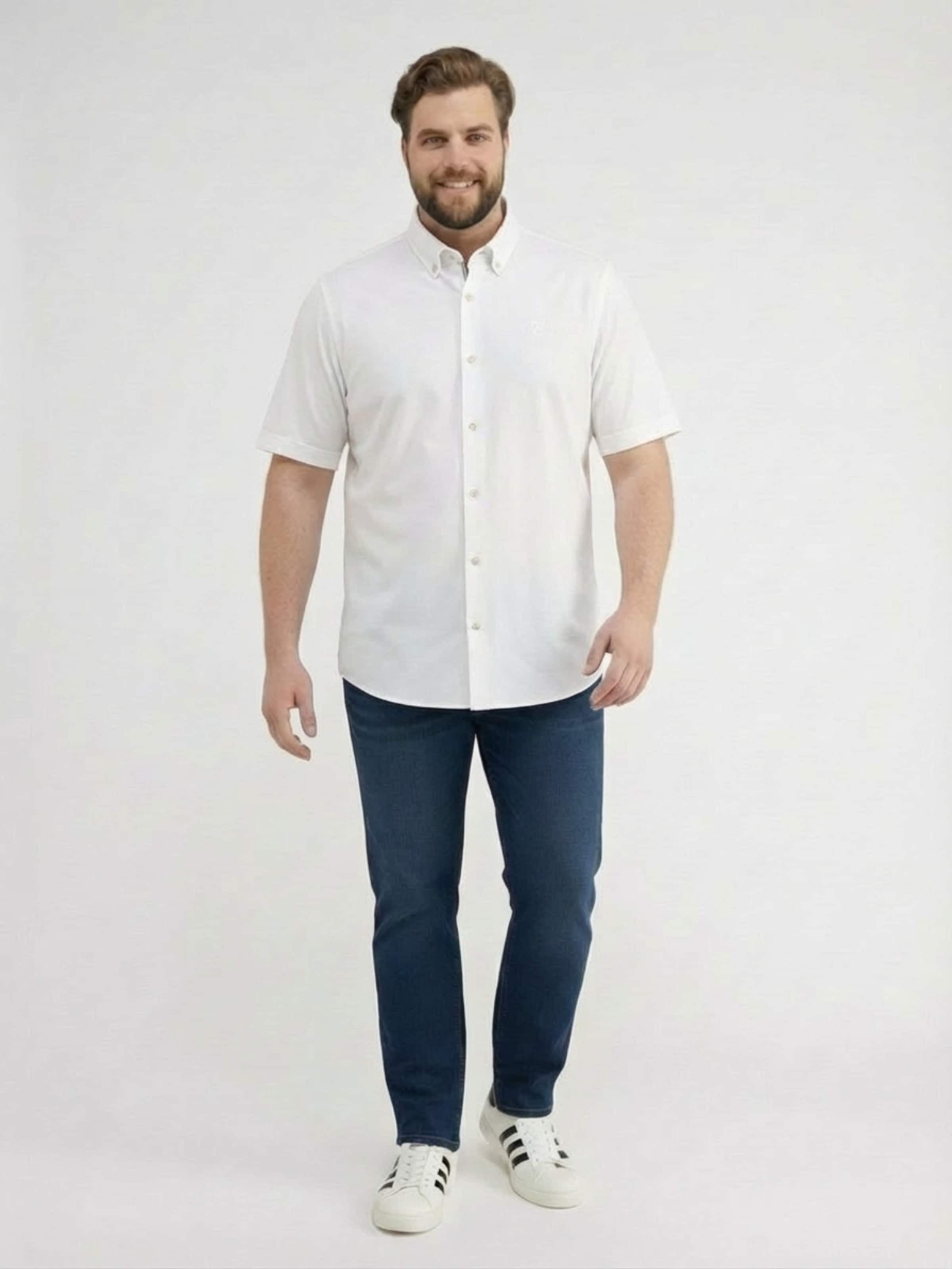 LERROS Comfort fit Overhemd in Wit: voorkant