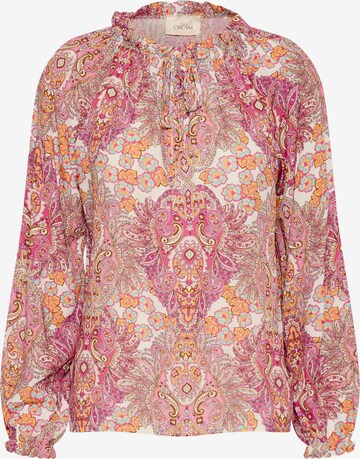 Cream Blouse 'Astra' in Pink: front