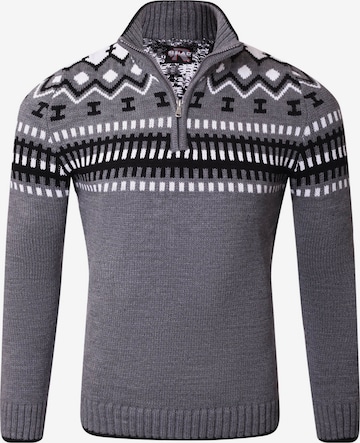 Reslad Pullover 'RS3110' in Grau: Vorderseite