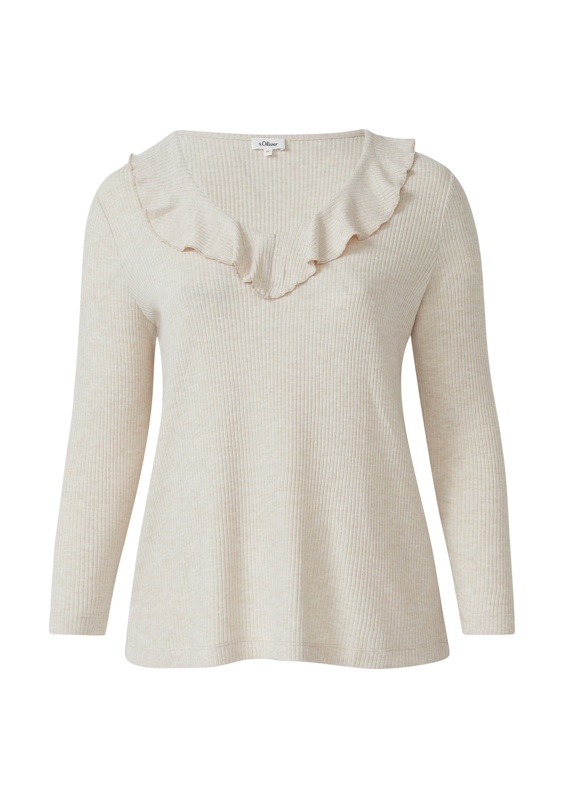 s.Oliver T-shirt en beige, Vue avec produit
