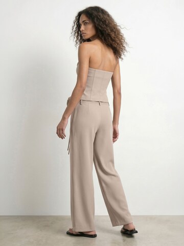 Wide leg Pantaloni 'Clara' di HYPEDROP in beige