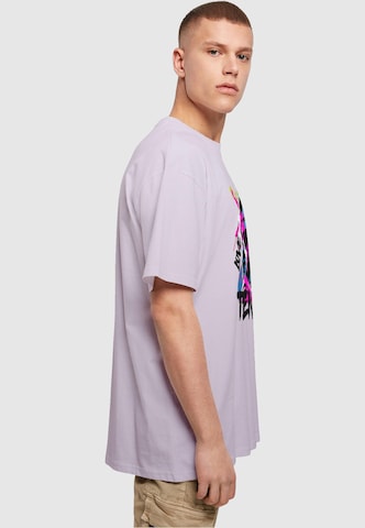T-Shirt 'Tennis Love' Merchcode en violet