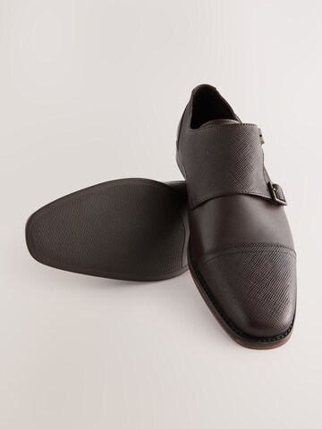 Chaussure à lacets 'Saffiano' Next en marron