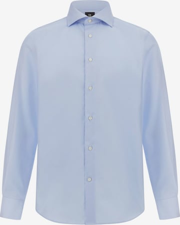 mėlyna Boggi Milano Standartinis modelis Dalykinio stiliaus marškiniai 'Ultimate': priekis