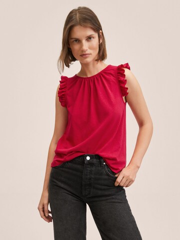 MANGO Top 'SELMA' in Rood: voorkant