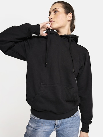 Squad the label Sweatshirt in Zwart: voorkant