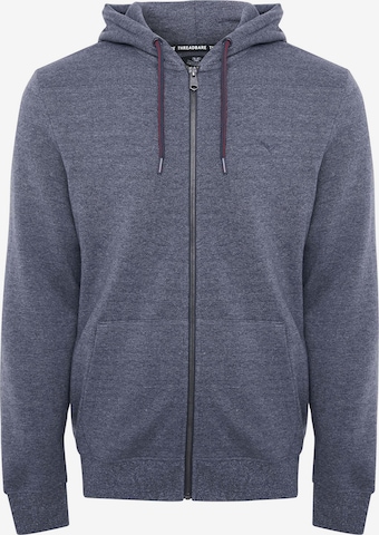 Threadbare Zip-Up Hoodie 'Tangerine' in Blue: front