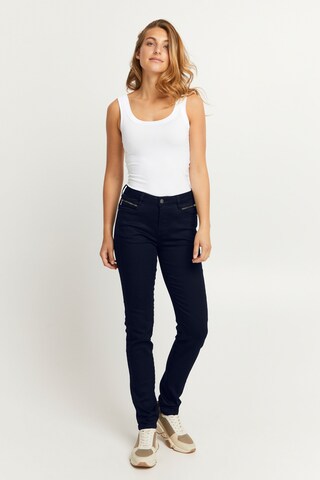Fransa Slim fit Trousers in Blue