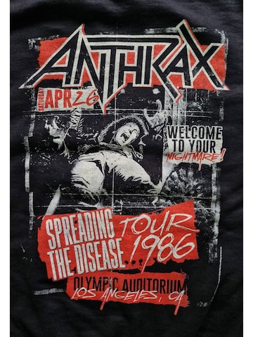 Sweat-shirt 'Anthrax Spreading the Disase Sweatshirt' Rockshirts en noir