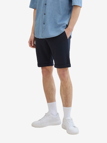 TOM TAILOR DENIM Slimfit Shorts in Blau: predná strana