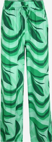 Y.A.S Petite Loosefit Kalhoty 'SWIRL' – zelená: přední strana