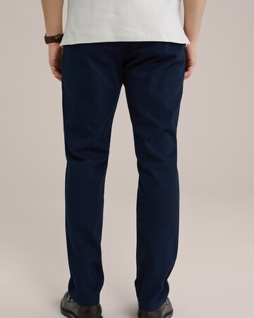 Coupe slim Pantalon chino WE Fashion en bleu