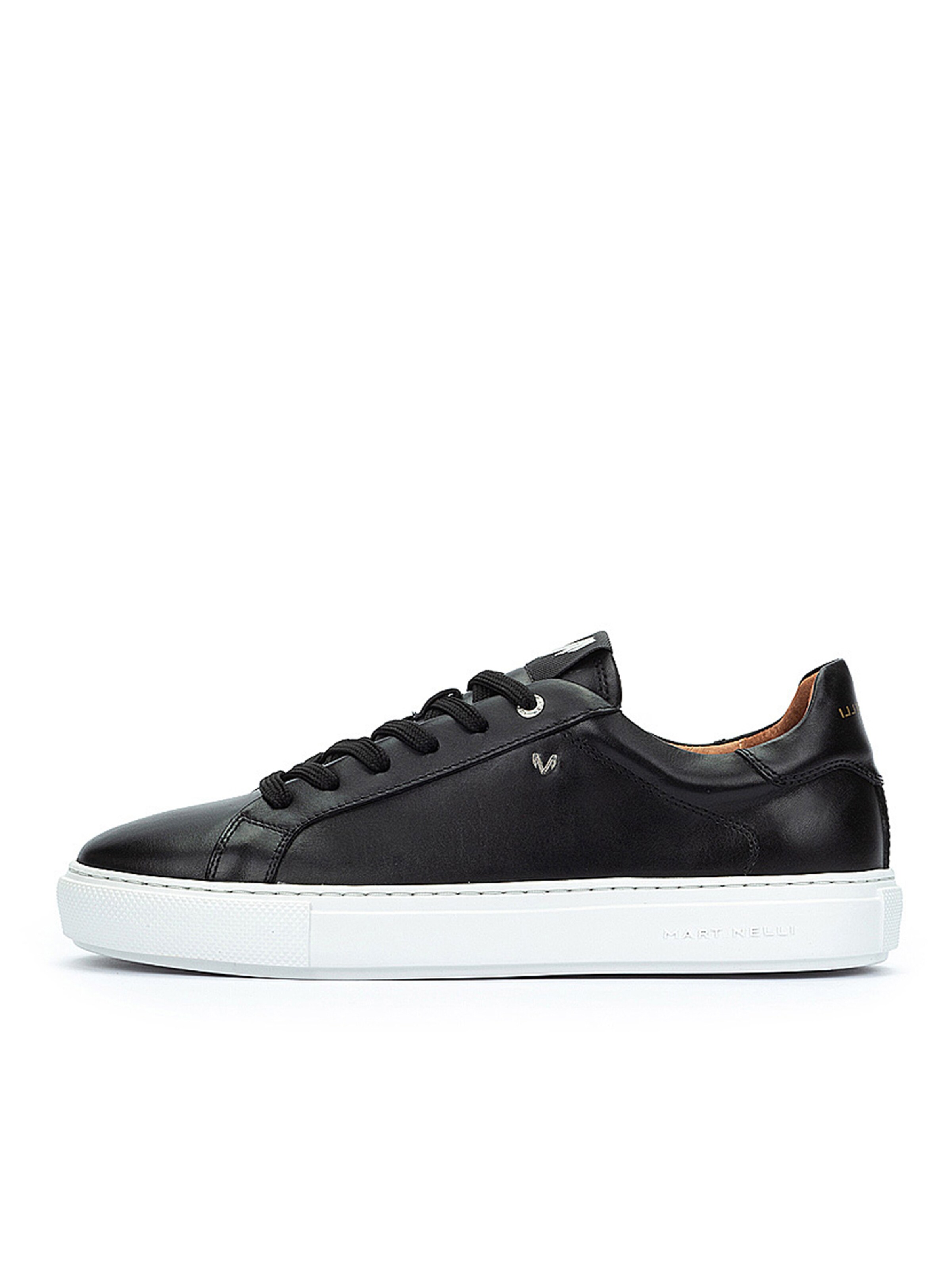 Baskets basses 'Hastings' Martinelli en noir : devant