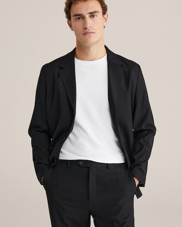 WE Fashion Regular Fit Sakko in Schwarz: Vorderseite