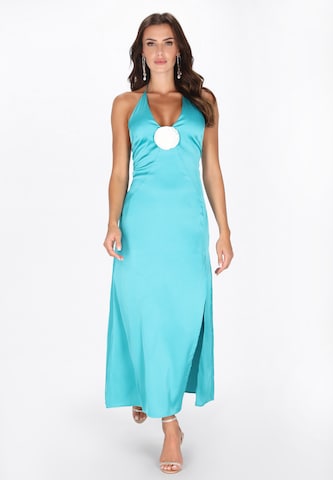 Robe de cocktail faina en bleu