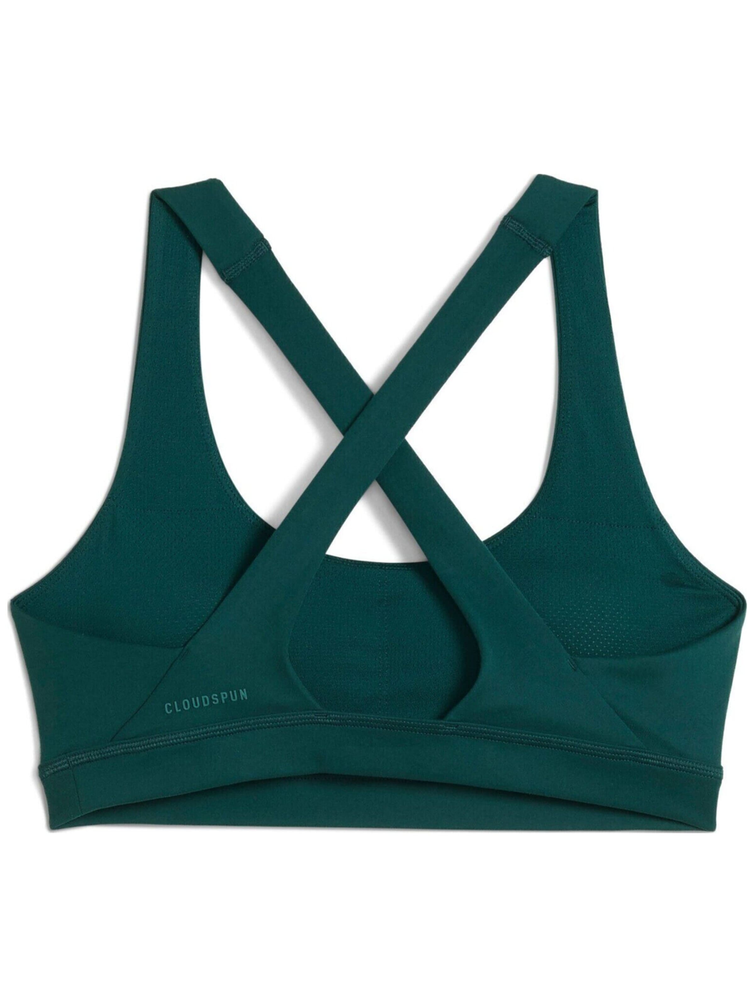 PUMA Sports top 'Puma Cloudspun Bra - Mid' in Green