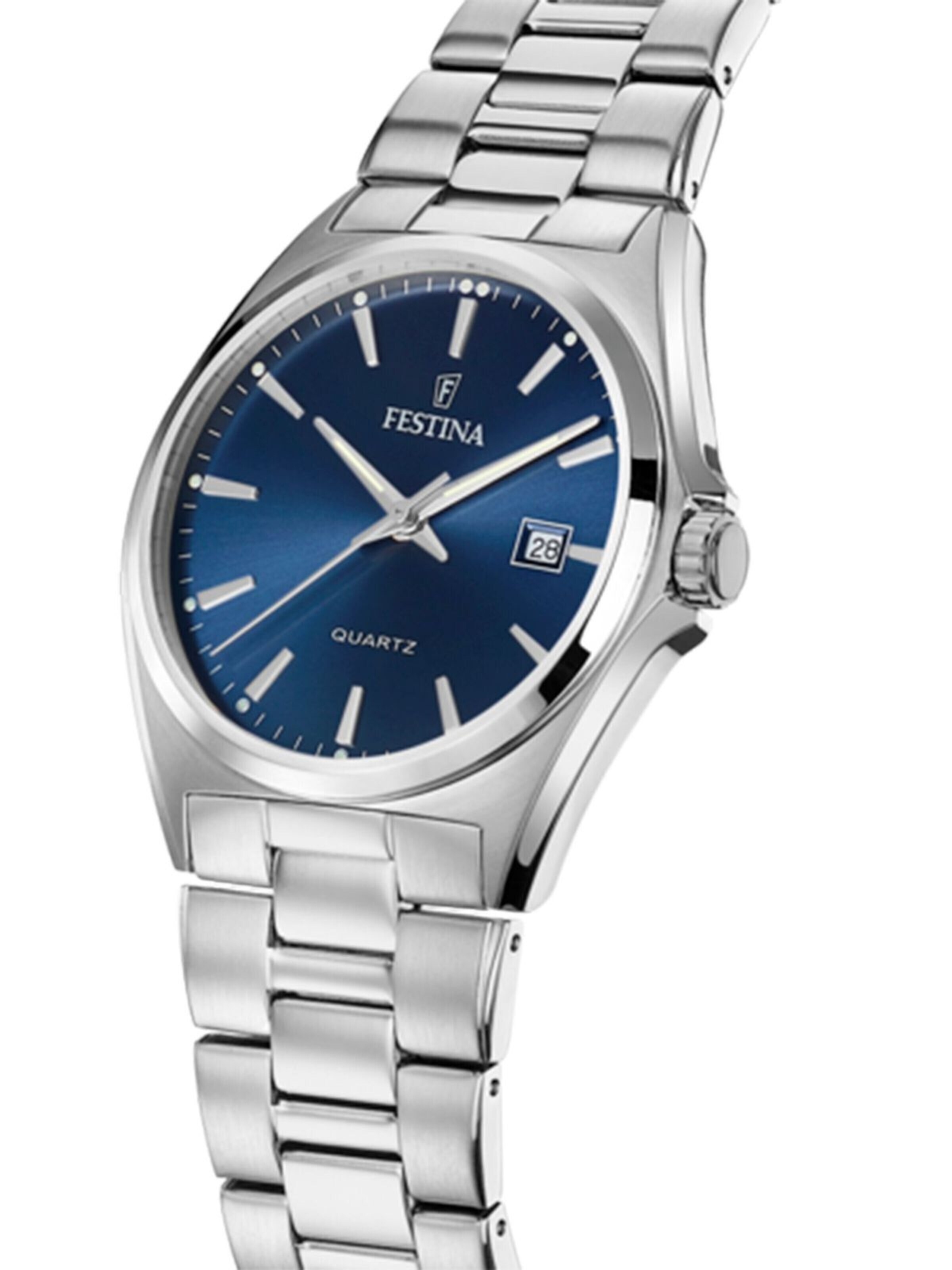 FESTINA Analog watch 'Date watch ACERO CLASICO' in Blue