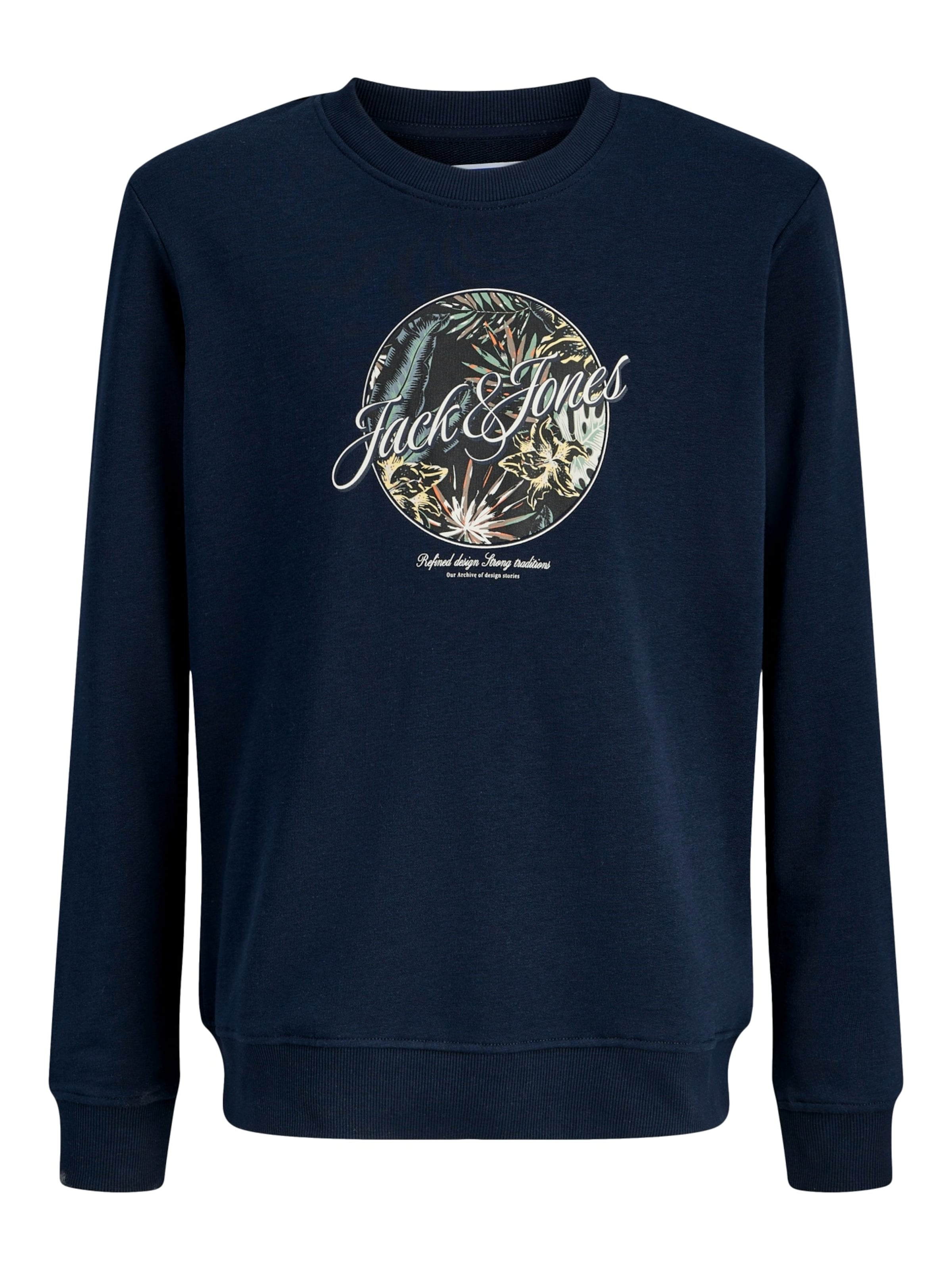 Jack & Jones Junior Sweatshirt 'Honolulu' in Blue: front