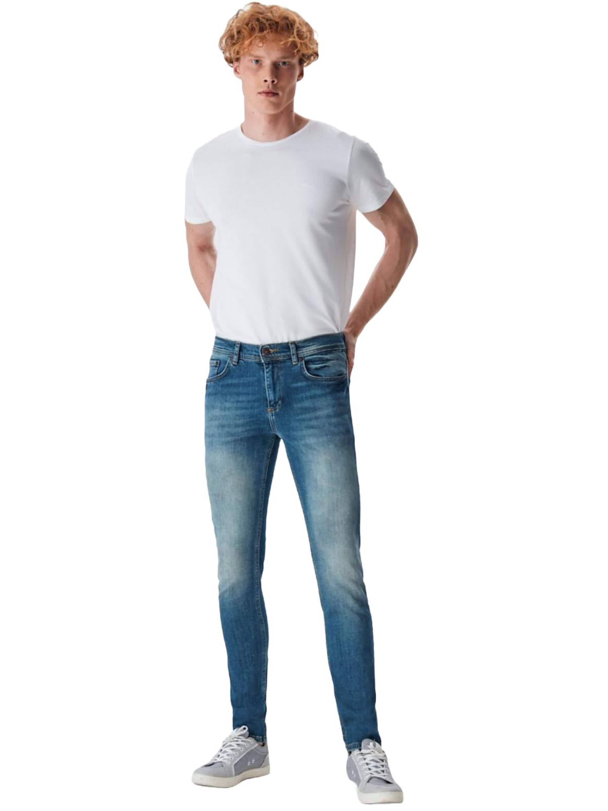 LTB Jeans - Skinny Vaquero 'LTB Jeans Herren Jumy Super Skinny Jeanshose mit mittelhohem Bund' en azul: frente