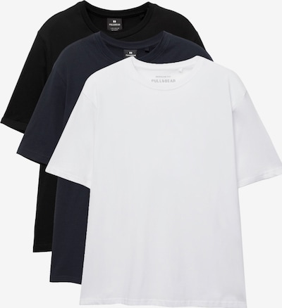 Pull&Bear Majica veličine XS u mornarsko plava / crna / bijela, Pregled proizvoda