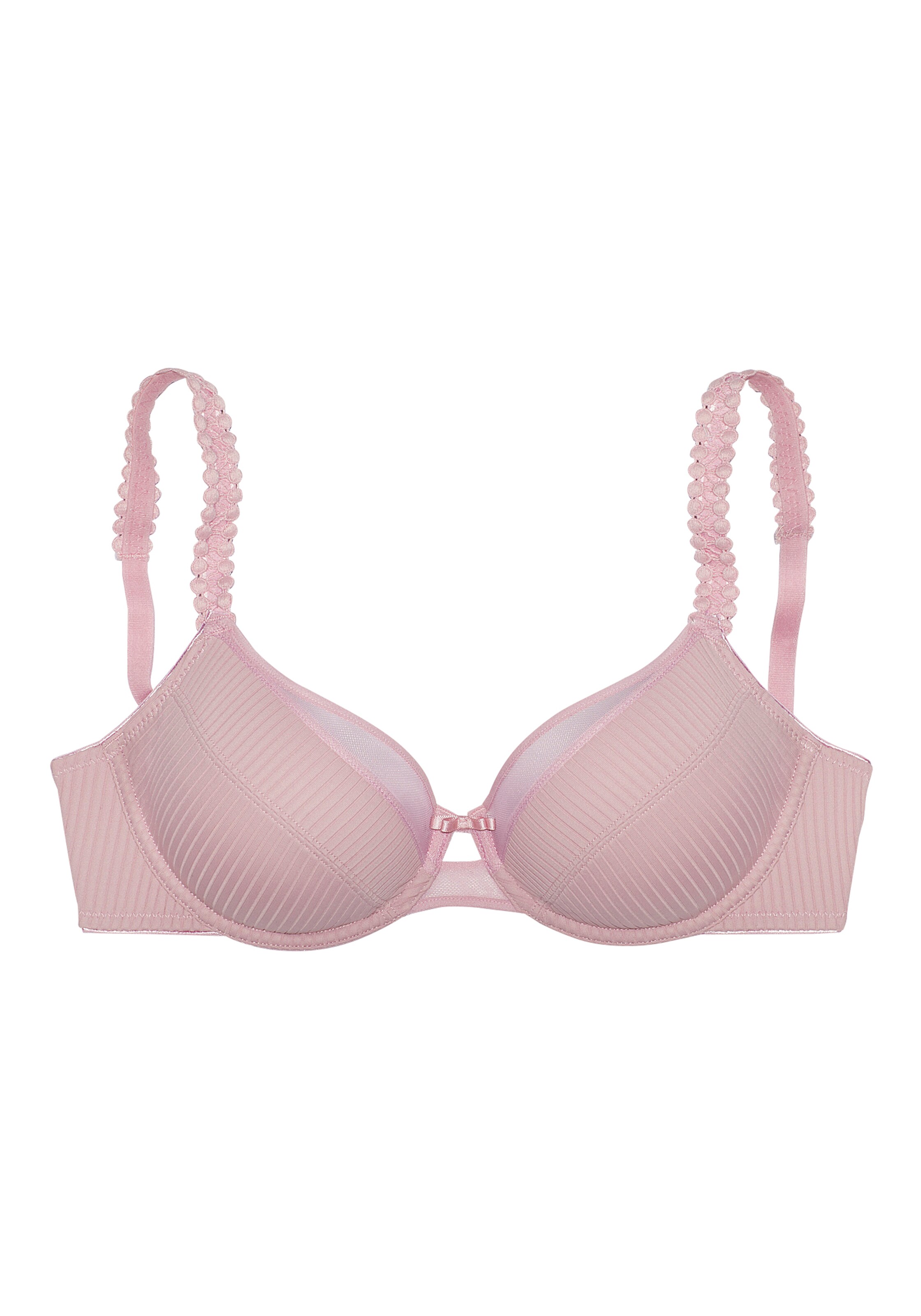 LASCANA Koszulkowy Biustonosz w kolorze różowy: przód