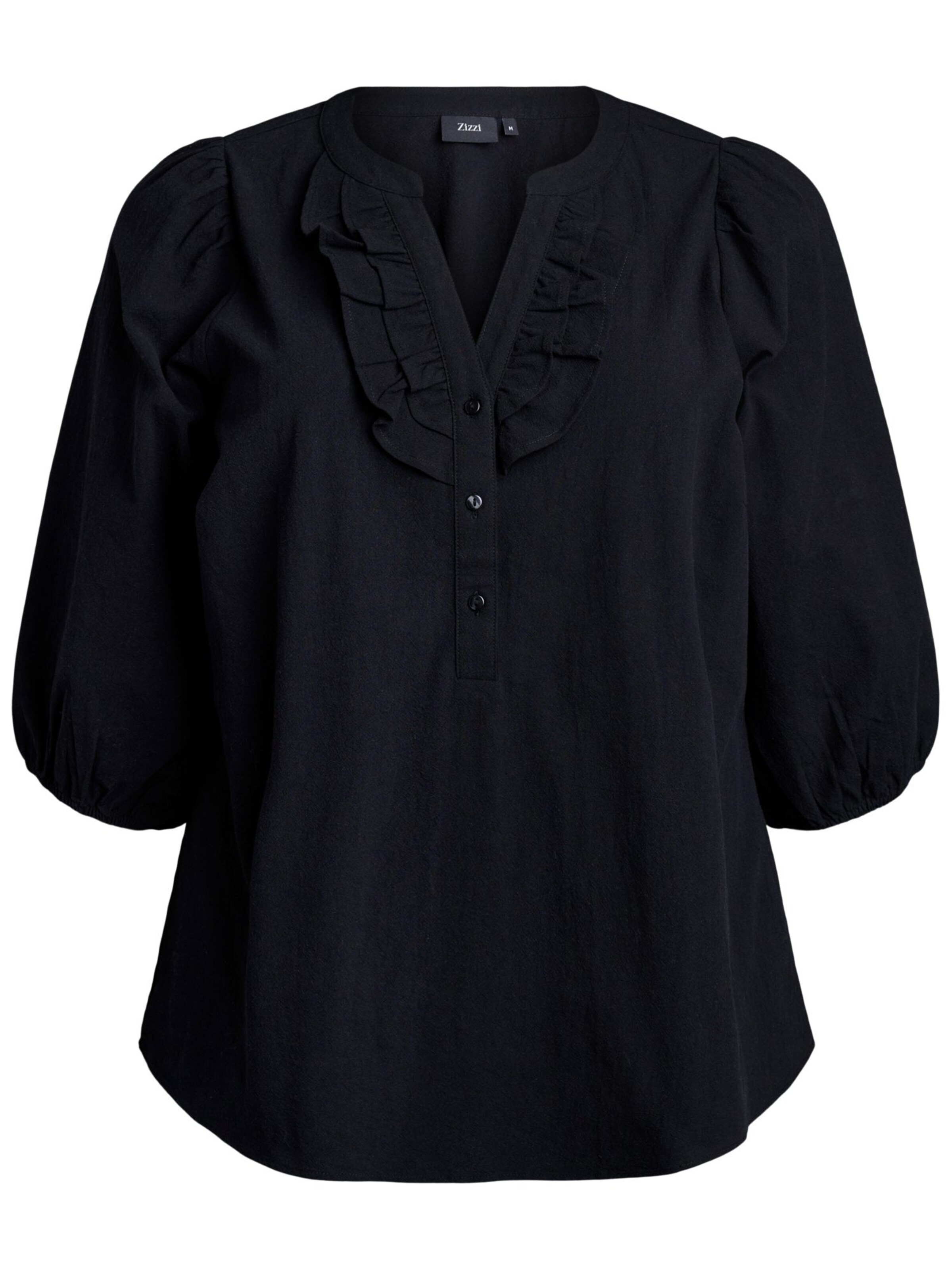 Zizzi Blouse 'Caello' in Black: front