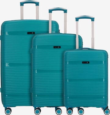 Set di valigie 'Travel Line' di D&N in blu: frontale