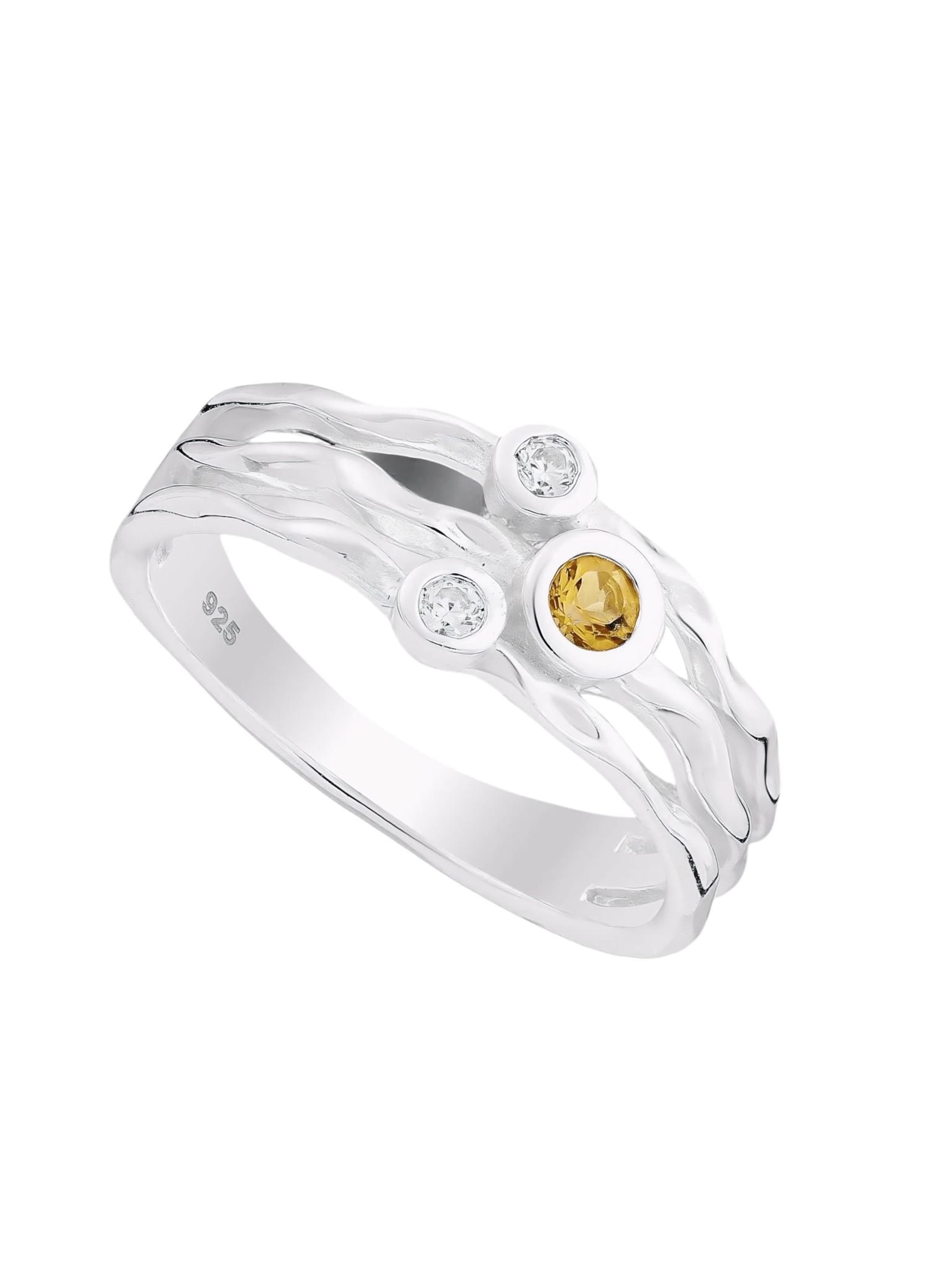 La Moda Me Ring 'Primavera' in Silver: front