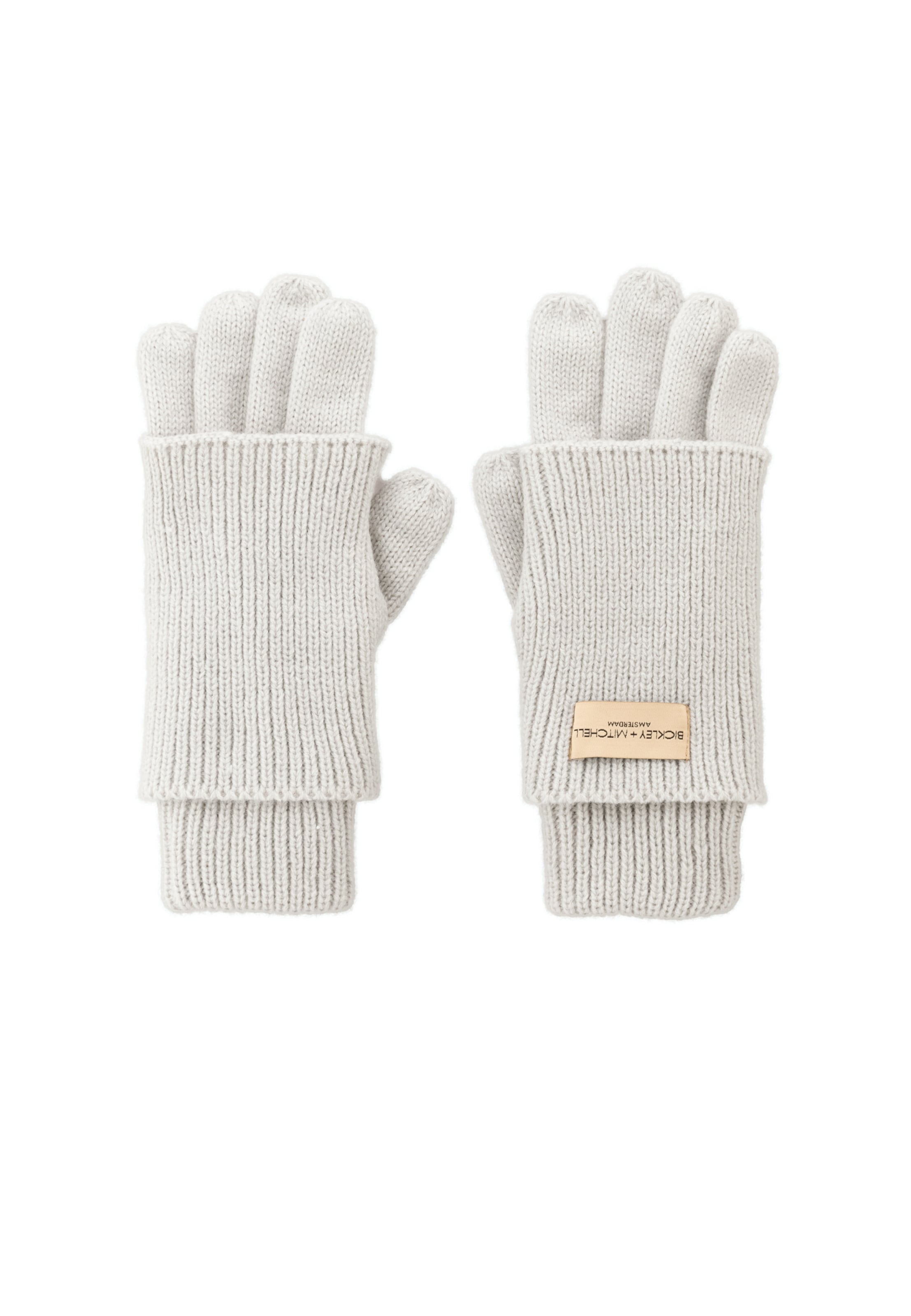 Bickley + Mitchell Full Finger Gloves in Grey: front